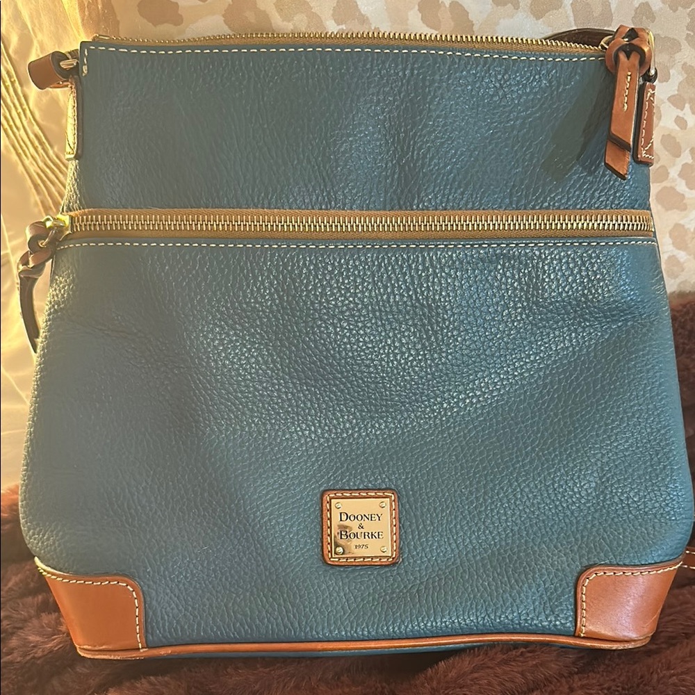 Dooney & Bourke Blue and Tan Women's Bag